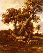 unknow artist Sheep 088 oil painting reproduction
